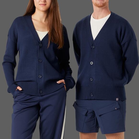 Fila Casa Baseline Cardigan Navy Blue Size Men XL NWT $150 MSRP Unisex - Picture 7 of 9